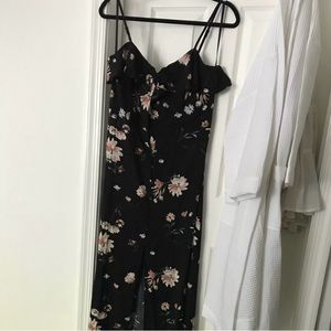 Band of Gypsy Black Floral Dress